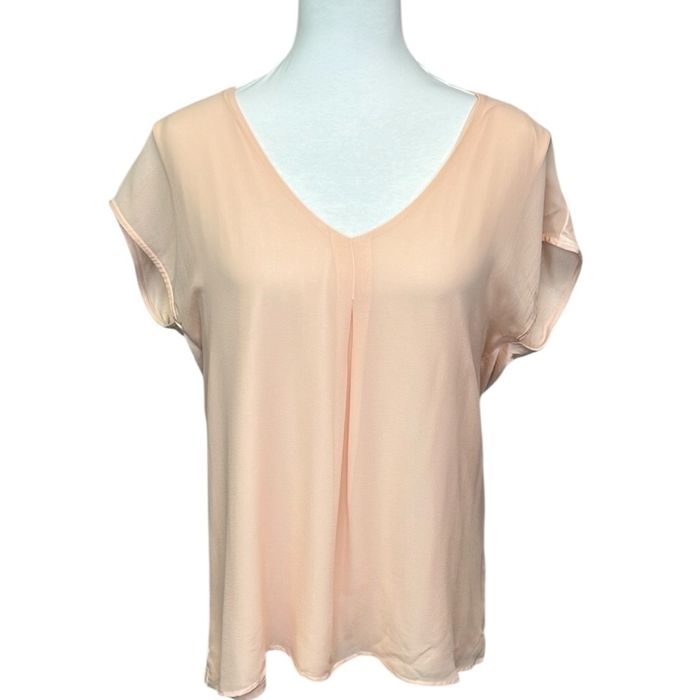 Sundance Peach V-Neck Blouse